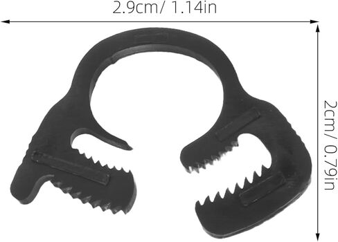 LIFKOME 20pcs Plastic Tube Snap Ratcheting Clamps 9.1-10.2mm Adjustable Hose Clips for Plumbing Industrial Pipe Fixing in Kuwait