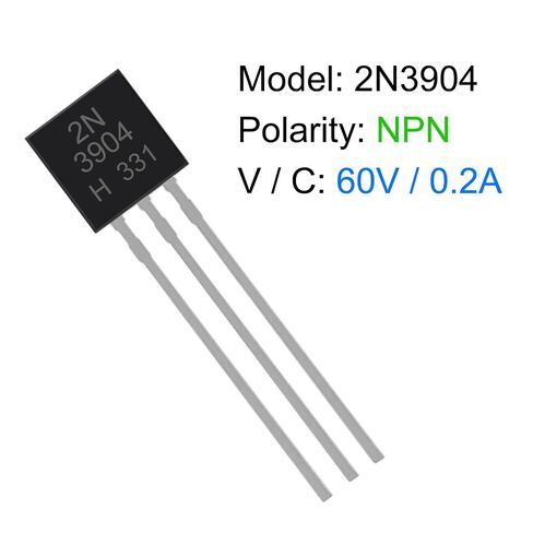 200 قطعة 2N3904 الترانزستورات NPN 60V 0.2A 0.625W 300MHZ الطاقة للأغراض العامة الترانزستورات مكبر للصوت 200mA in Kuwait