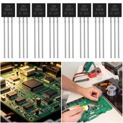 200 قطعة 2N3904 الترانزستورات NPN 60V 0.2A 0.625W 300MHZ الطاقة للأغراض العامة الترانزستورات مكبر للصوت 200mA in Kuwait