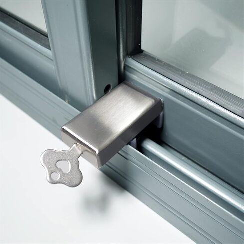 Stainless Steel Brushed Door Bolt Lock Theft Sliding and Window Adjustable 1Pcs in Kuwait