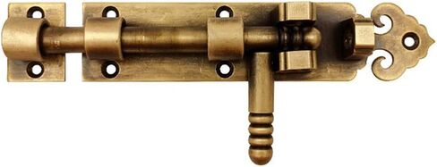 Portable Door Lock, Sliding Bolt Gate Latch, Thickening Antique Brass Barrel Latches, Vintage Buckle in Kuwait