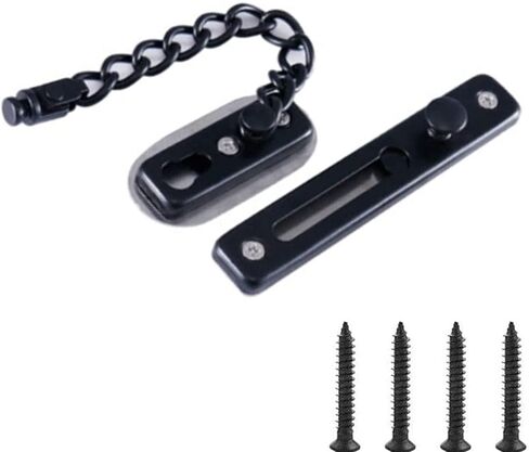 Door Chain Lock, Safe Buckle,Latch Safety Limiter,Metal Home Hotel Bolt Anti-Theft Security in Kuwait