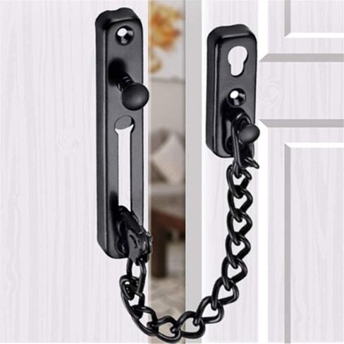 Door Chain Lock, Safe Buckle,Latch Safety Limiter,Metal Home Hotel Bolt Anti-Theft Security in Kuwait