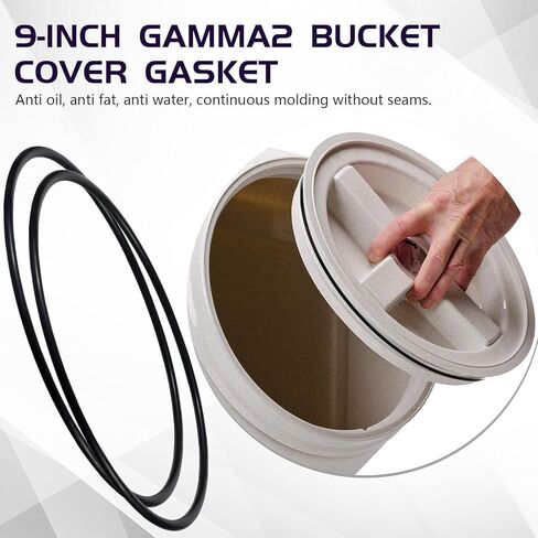 (4 Pack) O-Ring Gasket Seals - Replacement for Gamma2 Vittles Vault 10" Lids (3/5/6 Gallon Buckets) in Kuwait