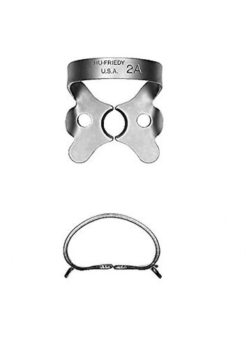 Hu-Friedy RDCM2A #2A Rubber Dam Clamp, Satin Steel in Saudi Arabia
