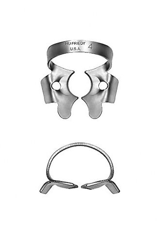 Hu-Friedy RDCMW4 #W4 Rubber Dam Clamp, Satin Steel in Saudi Arabia