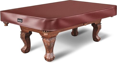 Pool Table Cover, Heavy Duty Leatherette Billiard Pool Table Covers Hard Top, Waterproof & Tearproof Cover for Pool Table 7/8/9 Feet Fitted (Brown/Matte, 7FT-92"LX 52"WX 7"H) in Kuwait