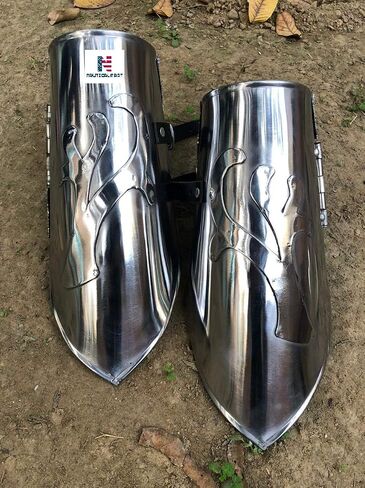 Nautical-Mart Medieval Knight Lord of The Rings Gondor Fountain Arm bracers & Leg Greaves in Kuwait