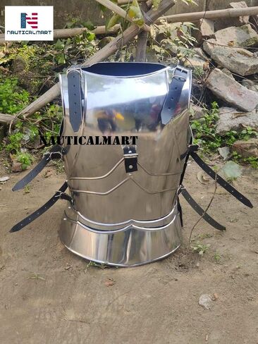 Nautical-Mart Gothic Breastplate - Medieval Armor One Size - Silver Steel Unisex Adult Breastplate in Kuwait