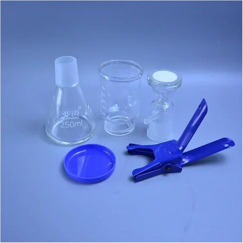 For Vacuum Filtration Apparatus Universal Filter Cup Sand Core Liquid Solvent Filter Unit Device Accessories,Glass Top Cup 300ml in Kuwait