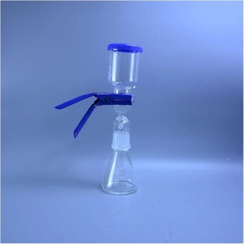 For Vacuum Filtration Apparatus Universal Filter Cup Sand Core Liquid Solvent Filter Unit Device Accessories,Glass Top Cup 300ml in Kuwait