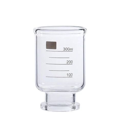 1PC 300ml 500ml Glass Sand Core Filter Funnel Cup Laboratory Solvent Filtration Accessories Original Product (500ml Glass Funnel) in Kuwait