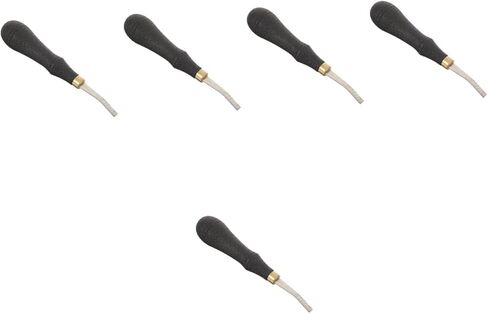 Lurrose 2pcs Stainless Steel Flat Sharpening File for Leather Ergonomic Hand File with Comfortable Grip for Leather Beveling and Polishing in Kuwait