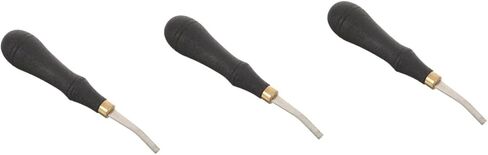 Lurrose 2pcs Stainless Steel Flat Sharpening File for Leather Ergonomic Hand File with Comfortable Grip for Leather Beveling and Polishing in Kuwait