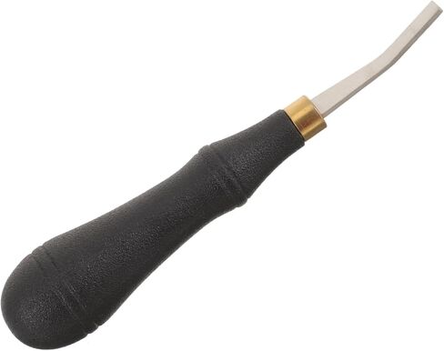 Lurrose 2pcs Stainless Steel Flat Sharpening File for Leather Ergonomic Hand File with Comfortable Grip for Leather Beveling and Polishing in Kuwait