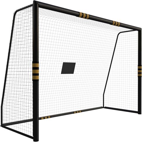 Garvee Steel Competition Soccer Goal, 6x4ft/6x4ft-2PCS/L-6x4ft/8x5ft/12x6ft Portable Backyard Soccer Goal with Net & Ground Stakes, Outdoor Practice Goal for Adults & Youth in Kuwait