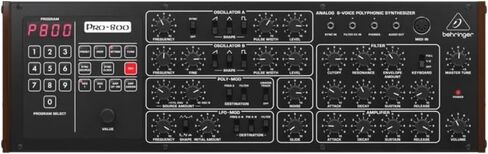 Behringer Pro-800 8-Voice Polyphonic Analog Synthesizer, Bundle with TAPH100 Headphones and Platinum Pro 10' TRS 1/4" Interconnect Cable in Kuwait