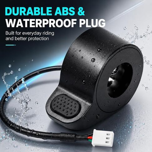 Electric Scooter Thumb Throttle Replacement Compatible with GOTRAX GXL V2/Hiboy S2 and S2 Pro/Megawheels S10 Models, Finger Speed Control Accelerator Accessory with Waterproof Plug in Kuwait