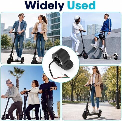 Electric Scooter Thumb Throttle Replacement Compatible with GOTRAX GXL V2/Hiboy S2 and S2 Pro/Megawheels S10 Models, Finger Speed Control Accelerator Accessory with Waterproof Plug in Kuwait