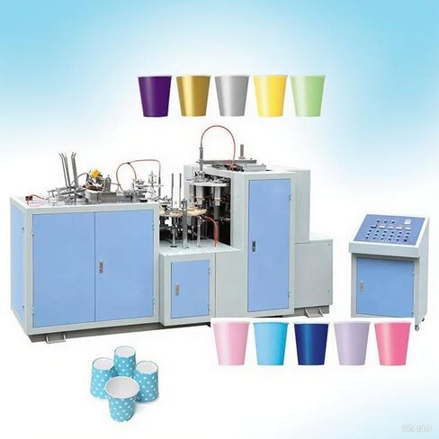High-Efficiency Fully Automatic Paper Cup Making Machine, 2–9oz Cups with Automatic Stacking & Packaging in Kuwait