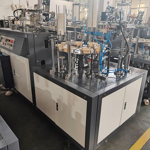 High-Efficiency Fully Automatic Paper Cup Making Machine, 2–9oz Cups with Automatic Stacking & Packaging in Kuwait