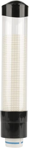 YUYTE 60-80 60-80 Cups Plastic Cup Dispenser with One Touch Button and Cover, Easy Installation for Home and Office Use (White) in Kuwait
