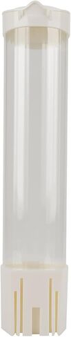 HURRISE 60-80 Cups Plastic Cup Dispenser with One Touch Button and Cover, Easy Installation for Home and Office Use (Black) in Kuwait