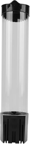 HURRISE 60-80 Cups Plastic Cup Dispenser with One Touch Button and Cover, Easy Installation for Home and Office Use (Black) in Kuwait