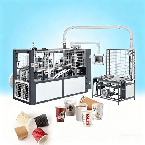 Paper Cup Maker Machine for Small Business, Fully Automatic High Speed Disposable Paper Cup Making Machine in Kuwait