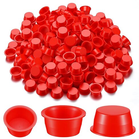 100 Pcs Fireworks Plastic Plugs End Caps Red End Plugs for 1" Pyro Tubes for Use with Professional Fireworks Displays in Kuwait