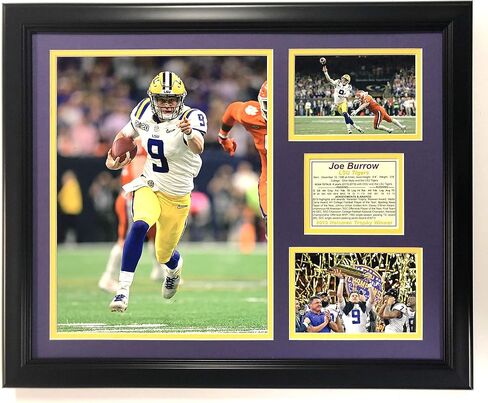 Legends Never Die Joe Burrow - LSU Tigers - 2019 Heisman Winner National Champion - Framed 18"x22" Double Matted Photos in Kuwait