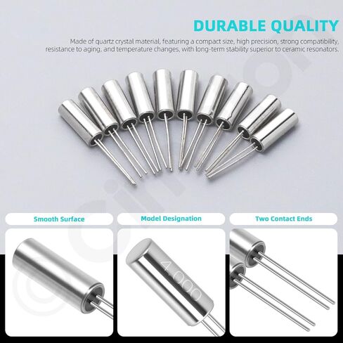 96PCS 12 Value Quartz Crystal Oscillator 4MHz-32.768MHz DIY Quartz Crystal Resonators Oscillator for TV Automobile Electronics DVD MP3 MP4 in Kuwait