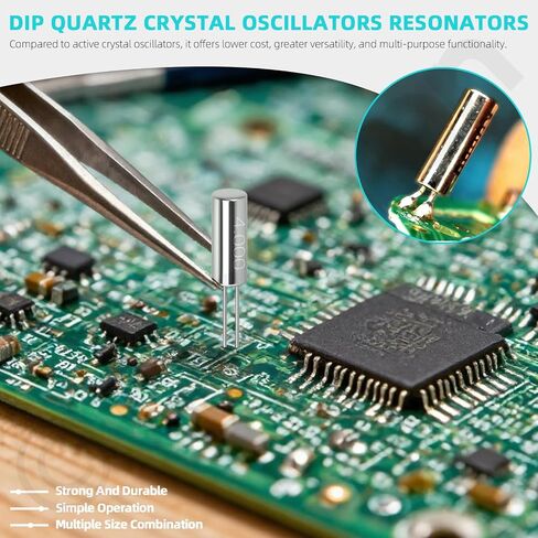 96PCS 12 Value Quartz Crystal Oscillator 4MHz-32.768MHz DIY Quartz Crystal Resonators Oscillator for TV Automobile Electronics DVD MP3 MP4 in Kuwait