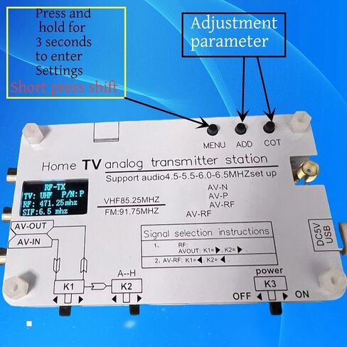 HDMI to Coaxial Video Converter 1080P AV Transmitter for TV Signal Transmission in Kuwait