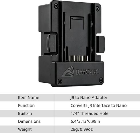 Radiolink JR/Micro to Nano/Lite Module Adapter, Integrated JR Bay to Lite Slot Converter for T12D JR Version, Compatible with ExpressLRS ELRS Nano/TBS Crossfire Lite TX in Kuwait