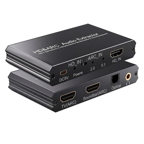 ARC Audio Extractor,4k 60Hz, ARC/eARC to Optical 3.5mm Converter | Support CEC Volume Control ,Compatible with PCM2.0 Dolby DTS 5.1 for DVD, Fire TV Stick,HDTV to Soundbar,Amplifier in Kuwait