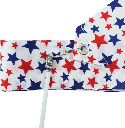 Star White Dance Ribbons Rhythmic Gymnastics Ribbon Dancing Streamers for Baton Twirling Wands Artistic Dancing Training Supplies, 2 Pack in Kuwait