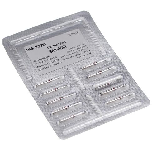 401761 HSB FG 889-008F Flame Fine Grit Diamond Burs 10/Pk in Kuwait