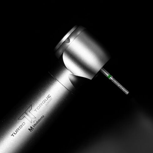 Medidenta Galil Diamond Multi-Use Dental Bur - Cylinder/Flat End Cylinder Shape Coarse Grit 837-014C, FG Shank, 1.4mm Head Diameter, High-Speed Cutting for Crown Prep & Restoration (10 Pack) in Kuwait