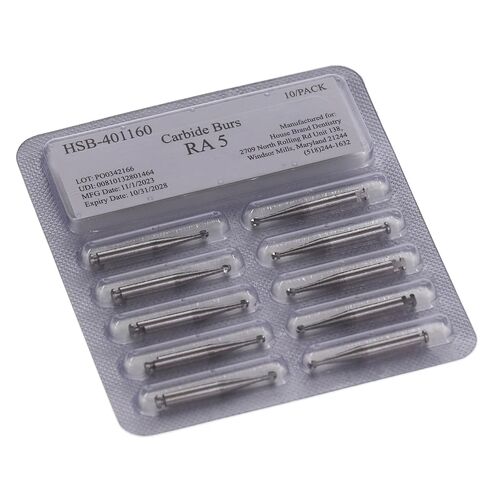 401160 HSB RA Slow Speed #5 Round Carbide Burs 100/Pk in Kuwait
