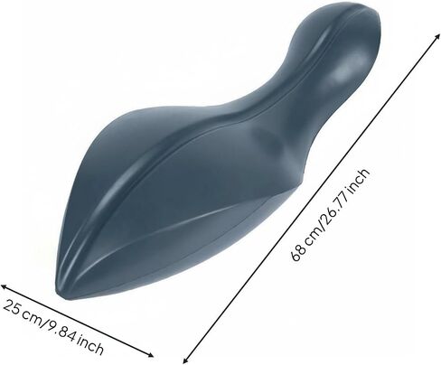 Harayaa Spine Dolphin Spine Back نقالة بيلاتيس قوس مادة البولي يوريثين مريحة مناسبة لتمدد المنزل، طول M 68 سم، دولفين أسود in Kuwait