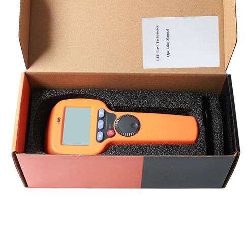 Professional LED Stroboscope - Handheld Digital Tachometer for RPM/FPM Measurement, 60-99999 Range, 0.001% Precision Strobe Light with 360° Dial - Rechargeable Non-Contact Speed Analyzer in Kuwait