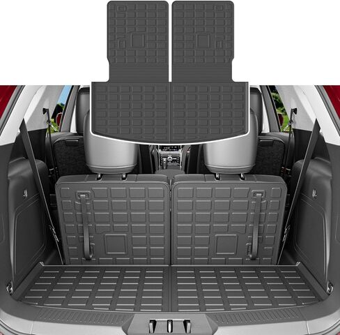 حصيرة الشحن متوافقة مع 22-25 Acura MDX Cargo Liner Present Packrest Mat Presentive for 2022-2025 Acura MDX Accessories (حصيرة شحن مع حصيرة مسند الظهر) in Kuwait