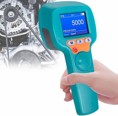 مقياس سرعة الدوران ستروبوسكوب LED من ERICAT، مؤشر دوران المرحلة LCD غير ملامس 1500LUX، مقياس سرعة عالي الدقة وقياسات آمنة، 60~999999 دورة في الدقيقة و7.4 فولت 2200 مللي أمبير في الساعة، للمراوح والآلات in Kuwait