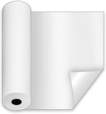 Heavy Duty Freezer Paper Roll 18" x 12000" (1000 feet) White Paper for Freezing Food for Meat & Fish Markable Plastic Coated Food Wrapping for Freezing Food,Keeps Meat Fresh,Safe Protection in Kuwait