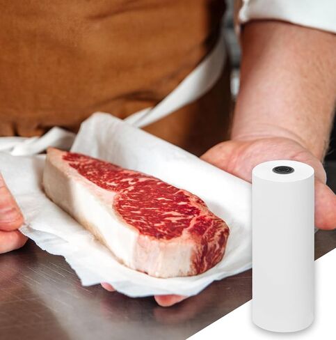 Heavy Duty Freezer Paper Roll 18" x 12000" (1000 feet) White Paper for Freezing Food for Meat & Fish Markable Plastic Coated Food Wrapping for Freezing Food,Keeps Meat Fresh,Safe Protection in Kuwait