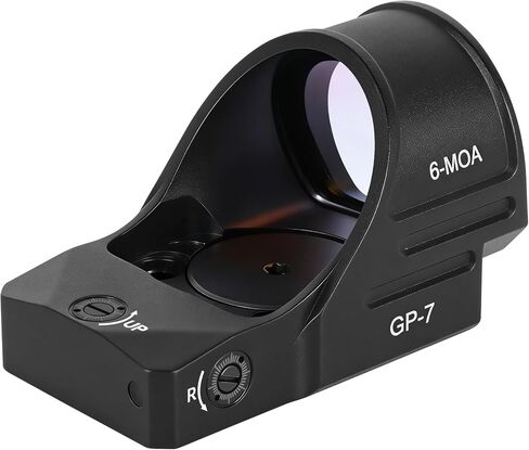 GOWUTAR GP-7 Large Window Red Dot Sight - 6 MOA RMR Footprint Red Dot Optic - Shake Awake Open Reflex Sights in Kuwait