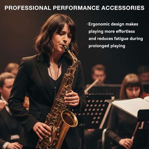 Alto Saxophone Mouthpiece Kit with Cap and Gold Metal Ligature, Includes Size 2.5 Reed & Cushions, Durable Replacement Set for Student Beginners in Kuwait