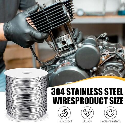 218 Yard Stainless Steel Wire for Jewelry Making, 20 Gauge Stainless Steel Beading Wire 0.8mm for Crafts, DIY Projects, Sculpting Jewelry Making in Kuwait
