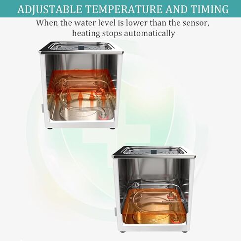 Stainless Steel Water Bath with Adjustable Cover, Anti-Dry Burn Protection, Drain Hole, and Static Control for Precise Heating, Ideal for Cooking and Laboratory Use in Kuwait